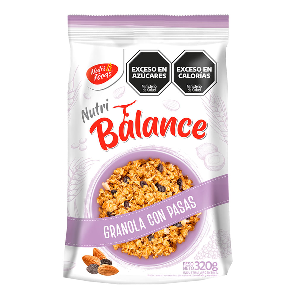 Granola Nutrifoods Balance Con Pasas 320 G