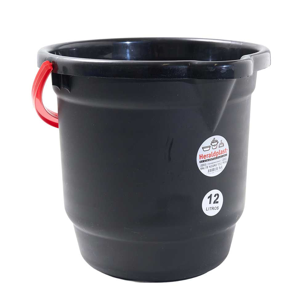 Balde 12 L Negro