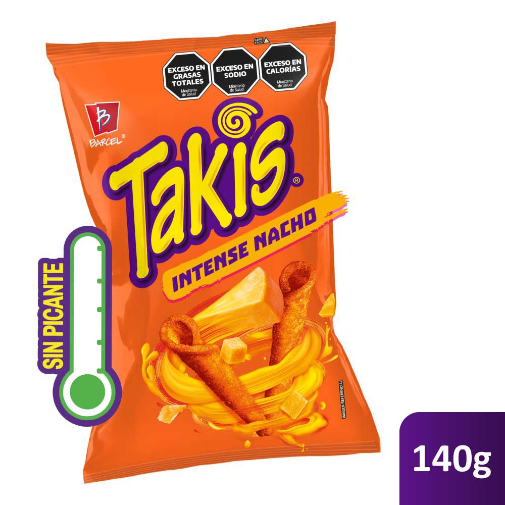 Snack Takis Intense Nac Pqx 140 gr