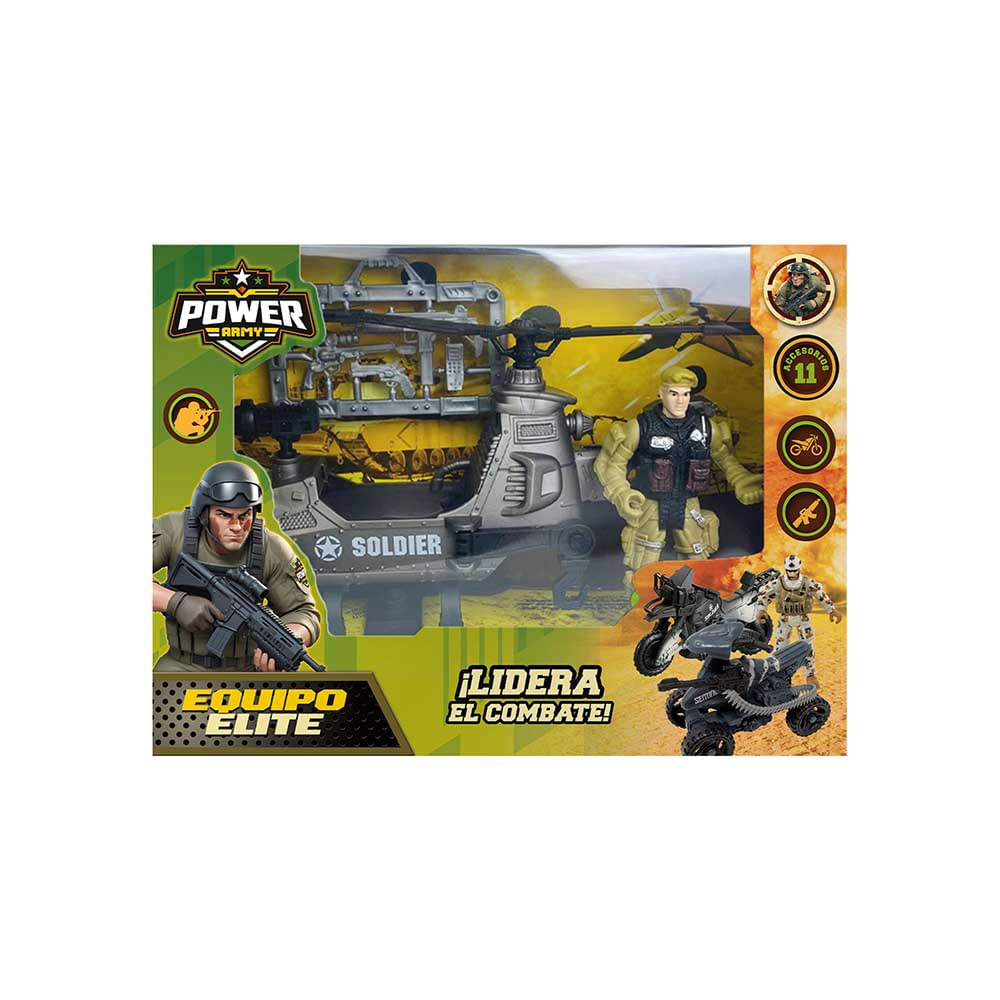 Set Militar Power Army Equipo Elite