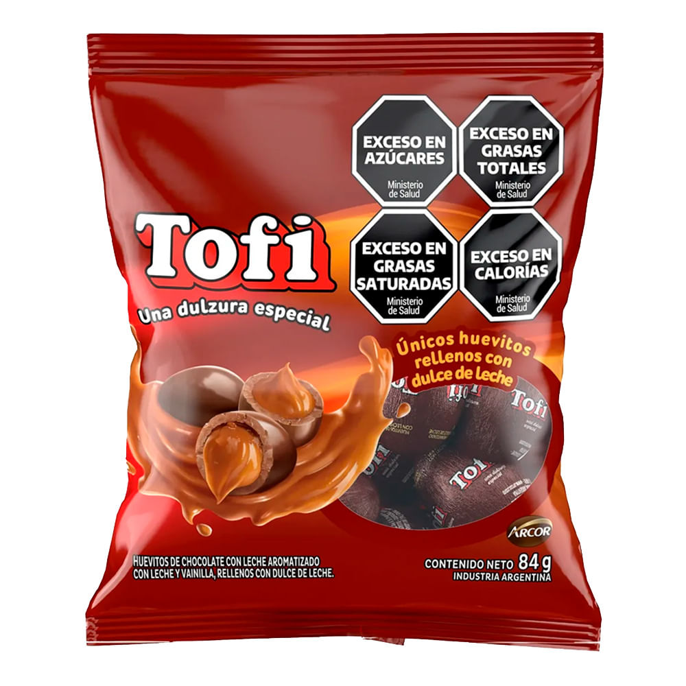 Huevos De Chocolate Tofi Rellenos Con Dulce De Leche 84 G