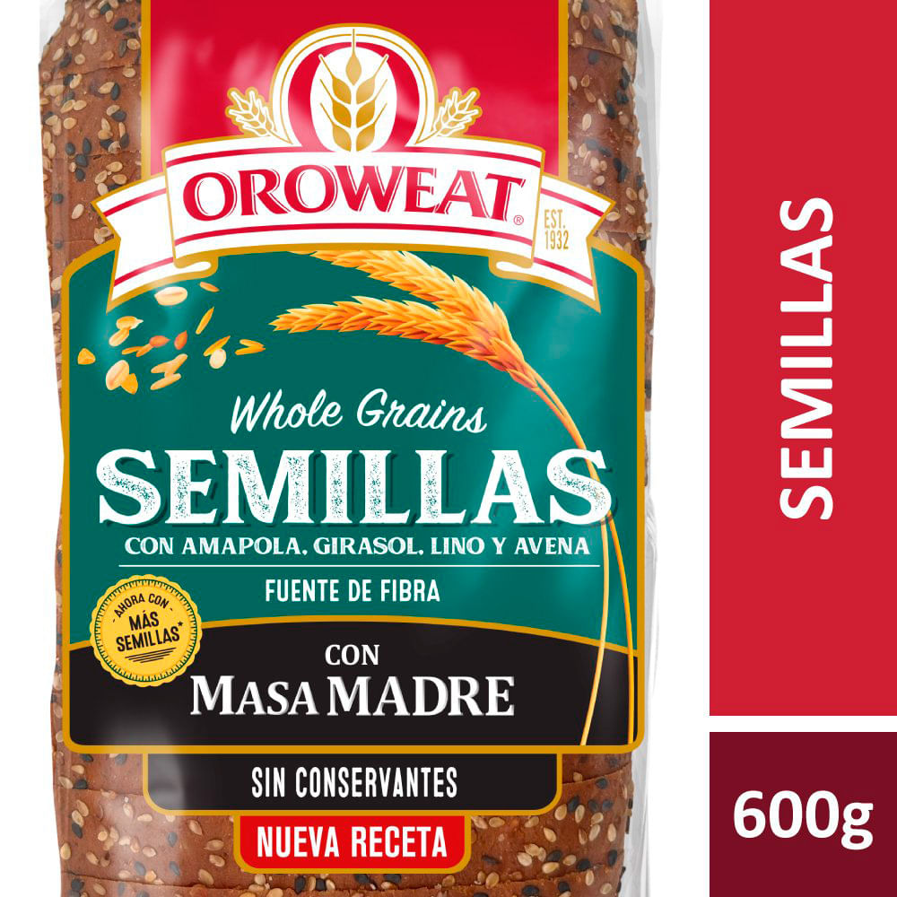 Pan Con Semillas Oroweat 600 G