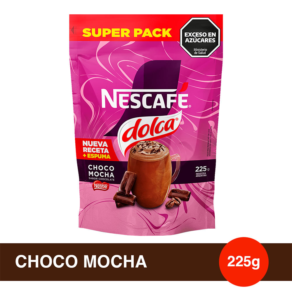 Café Instantáneo Nescafé Dolca Mixes Mocha - Doypack 225 grs