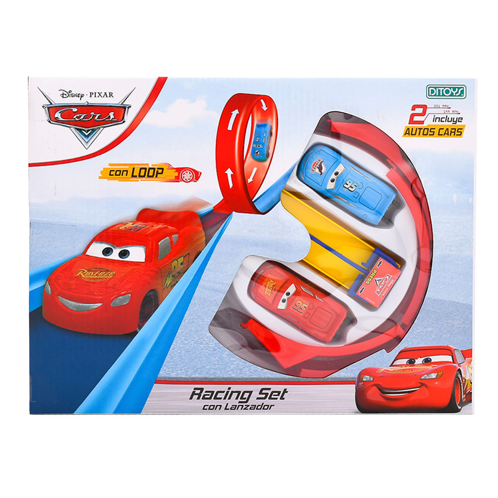Pista De Autos Distoys Cars Racing Set Con Lanzador Y 2 Autos