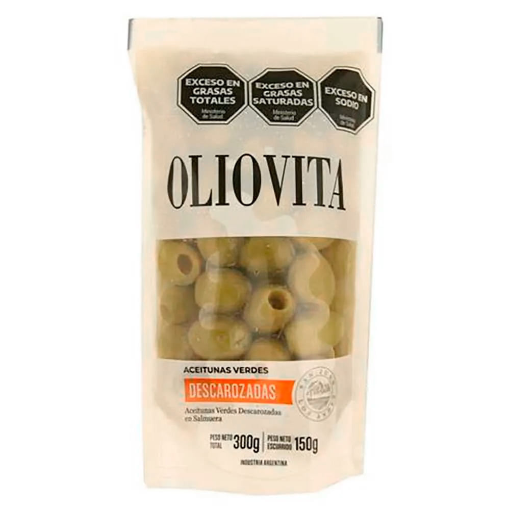 Oliovita Aceitunas Verdes Oliovita Descarozadas 300 G