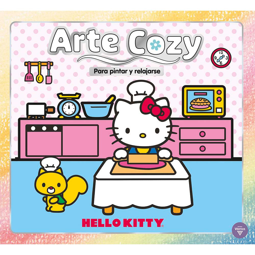 Libro Para Colorear Arte Cozy Hello Kitty 1 U Surtido Editorial Vertice