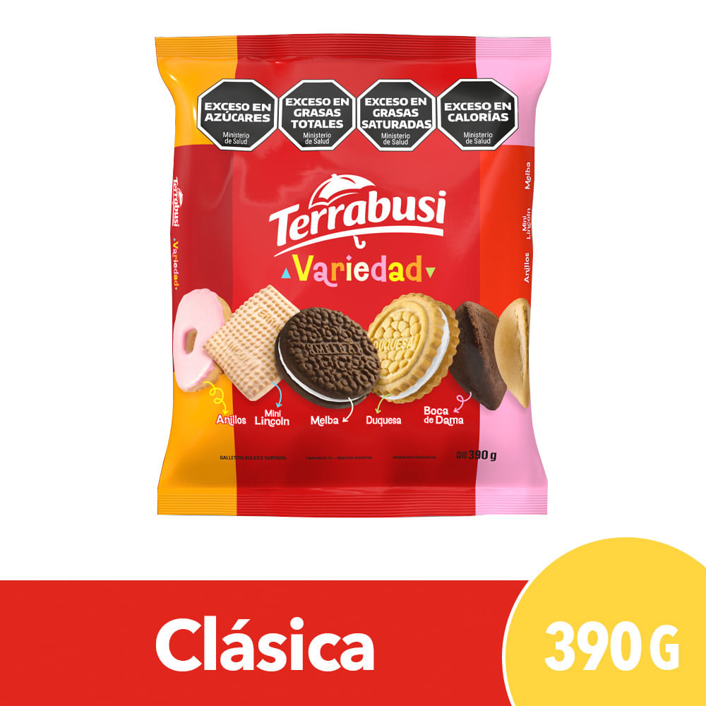 Galletitas Dulces Terrabusi Variedad 390 G