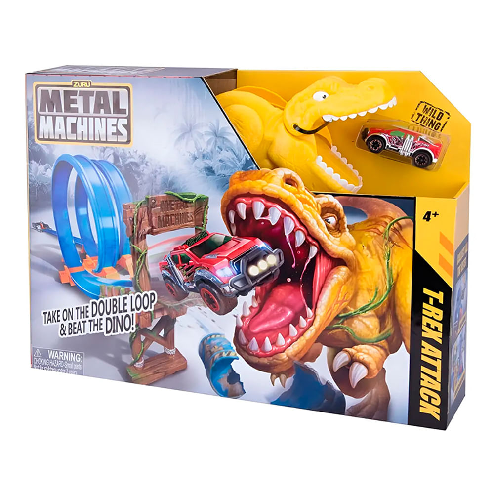 Set Pista De Metal Zuru Machines T-Rex Attack
